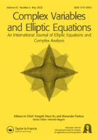 Special issue of the journal «Complex Variables and Elliptic Equations» in honour of Vladimir S. Rabinovich 